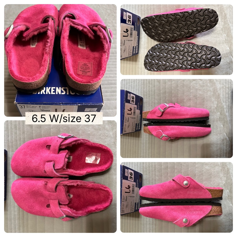 SOLD Birkenstock Kids Fuchsia Suede Slippers SOLD